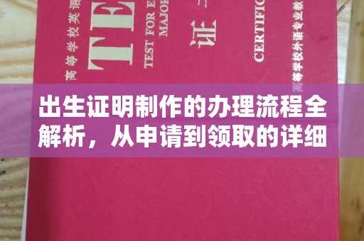 扶沟出生证明制作的办理流程全解析，从申请到领取的详细指南